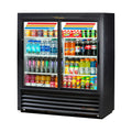 True GDM-41SL-54-HC-LD Convenience Store Cooler, two-section, (6) wire shelves, (2) Low-E thermal glass