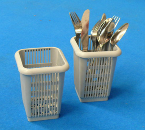 Eurodib CC00045 Lamber Dishwasher Cutlery Basket, 4-1/2 in  x 4-1/2 in  x 5-1/2 in H, small, pla