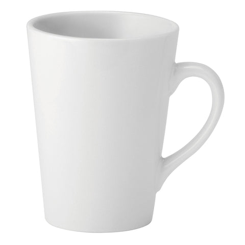 Pure White PWT00981 Mug, 8.5 oz. (251mL), C-handle, microwave and dishwasher safe, white, Pure White