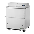 True TMC-34-S-SS-HC Mobile Milk Cooler, forced-air, (8) 13 in  x 13 in  x 11-1/8 in  crate capacity,