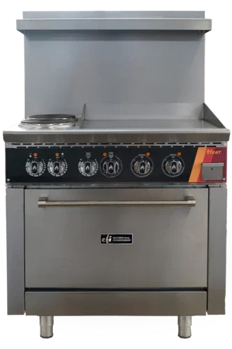 EFI HRG36-24GM-2B-ELC | Versa Heat | Electric Range 36 in W 2 Burners 24 in Griddle