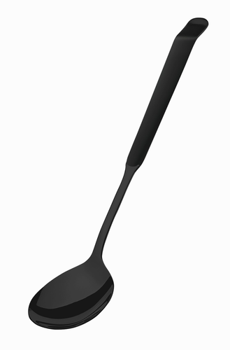 Tableware Solutions 1319ATB000251 Salad serving spoon, 23.7 cm/ 9-3/10 in , 18/10 stainless steel, black pvd matte
