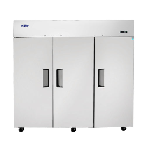 Atosa MBF8003GR Atosa Freezer, reach-in, three-section, 77-4/5 in W x 33-3/10 in D x 81-3/10 in