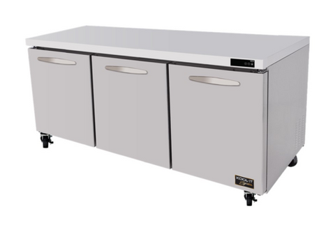 Kool-It KUCR-72-3 Kool-It Signature Undercounter Refrigerator, three-section, 20.2 cu. ft. capacit