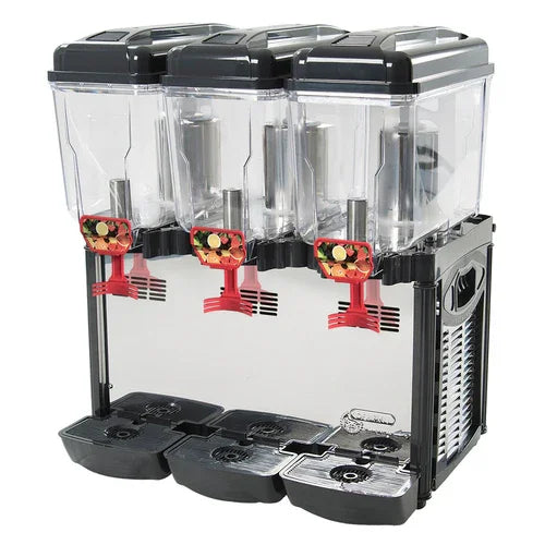 Confrimell CD3J Juice Dispenser with Three 3 Gallon Removable Bowls