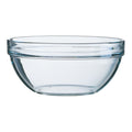 Arcoroc E9158 Bowl, 7-1/2 oz., 4-1/8 in  dia., round, stackable, fully tempered, glass, clear,