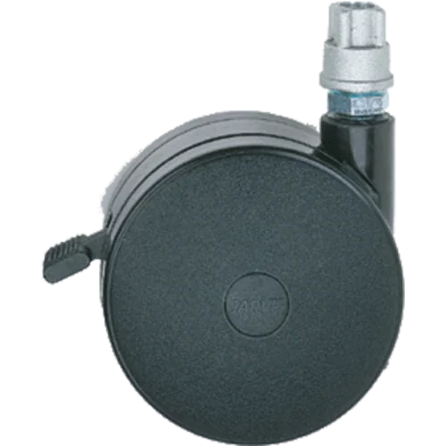 Metro HDC5BB Super Erectar Stem Caster, swivel/brake, 4 in  dia., black nylon housing with no