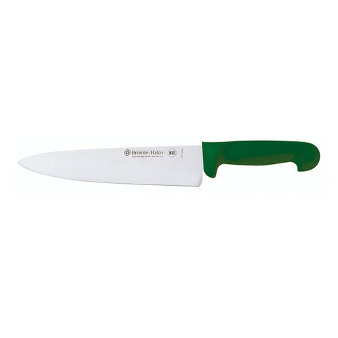 Browne PC12910GR Cooks Knife, 10 in  German molybdenum stainless steel, ABS handle, green, NSF (b