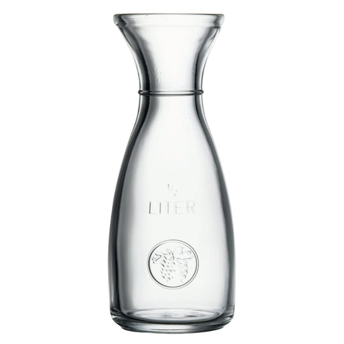 Pasabache PG80113 Pasabahce Bacchus Carafe, 17 oz. (500ml), 8-1/2 in H, (3 in T 3-1/2 in B), clear