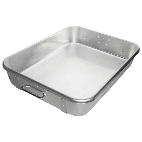Winco ALRP-1824 | Double Roast Pan 24 x 18 x 4-1/2 with Straps