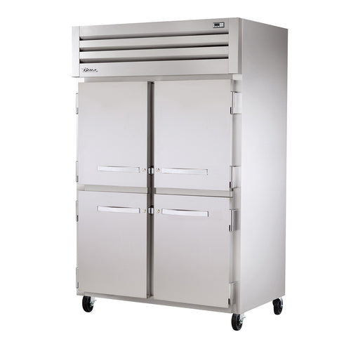 True STR2H-4HS SPEC SERIESr Heated Cabinet, reach-in, two-section, (4) stainless steel half doo