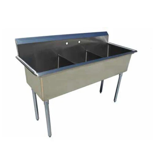 EFI SI818-3NC-E | Versa Steel | Economy Prep Sink Three Compartment 57 in W