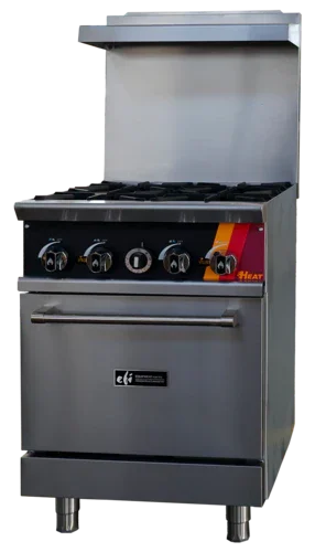 EFI HRG24-4B-N | Versa Heat | Gas Range 24 in W Natural Gas 4 Burners