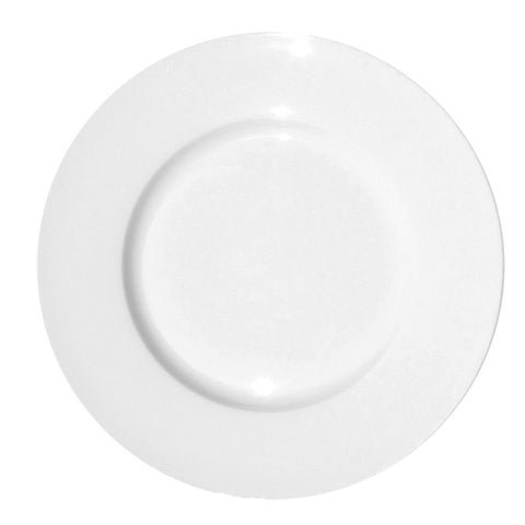 William BCWM.11.28 Banquet Plate, 11-1/4 in , round, wide rim, china, WilliamFine Bone