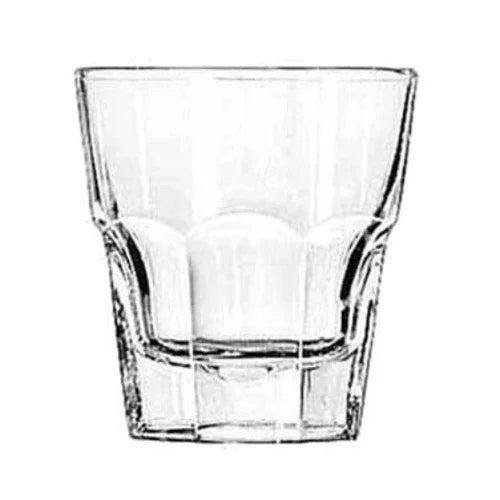 Libbey 15240 Rocks Glass, 8 oz., DuraTuffr, Gibraltarr (H 3-5/8 in  T 3-3/8 in  B 2-1/2 in  D