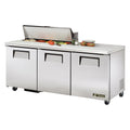 True TSSU-72-10-HC Sandwich/Salad Unit, (10) 1/6 size (4 in D) poly pans, stainless steel insulated