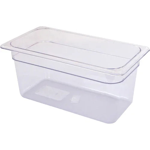 Carlisle 3066007 | StorPlus Food Pan 1/3 Size 2.4 qt Clear Polycarbonate