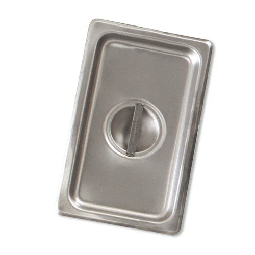 Browne 575578 Steam Table Pan Cover, 2/3 size, 13-9/10 in L x 12-9/10 in W, solid, flat, handl