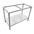 Omcan 41274 (41274) Polytop Table Frame, 36 in W x 30 in D x 36 in H, stainless steel frame,
