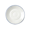 Tableware Solutions 51RUS007-141 Saucer, 5-3/4 in  dia., double-well, round, Dapple Blue by Continental, plain wh