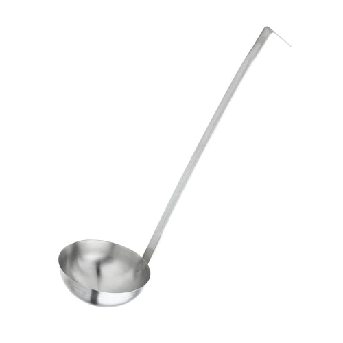 Browne 5747015 Conventional Ladle, 1-1/2 ounce, 9 in L, two-piece, hooked handle, 2.0 mm thickn