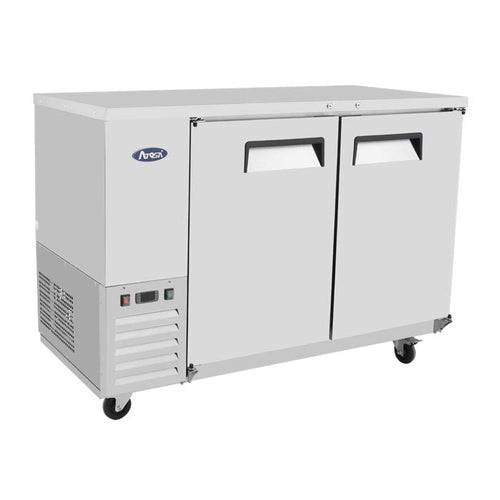 Atosa SBB48GRAUS1 Atosa Back Bar Cooler, shallow depth, two-section, 48 in W x 24-1/2 in D x 40-1/
