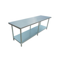 Omcan 20434 (20434) Elite Series Work Table, 84 in W x 30 in D x 34 in H, 18/430 stainless s