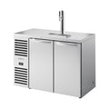 True TDR48-RISZ1-L-S-SS-1 Refrigerated Draft Bar Cooler, two-section, 48 in W, side mounted self-contained