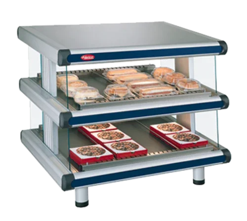 Hatco GR2SDS-30D Display Warmer for Countertop Use with Two Shelves and Twelve Rods