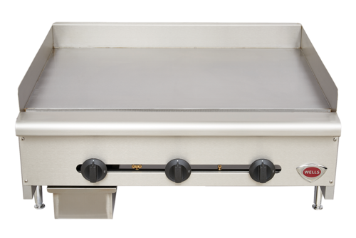 Wells HDG-4830G Griddle, countertop, natural gas, 47 in  W x 23-9/16 in  D cooking surface, 3/4