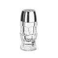 Libbey 5221 Salt/Pepper Shaker, 1-1/4 oz., glass with chrome plated plastic top (H 3-7/8 in