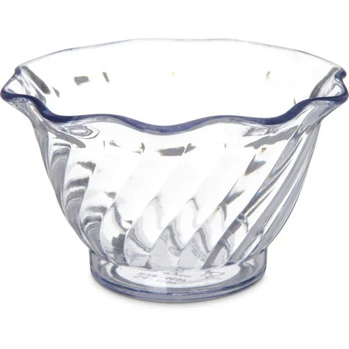 Carlisle 453207 | Tulip Dessert Dish 5 oz 3-3/4 in clear scalloped edge