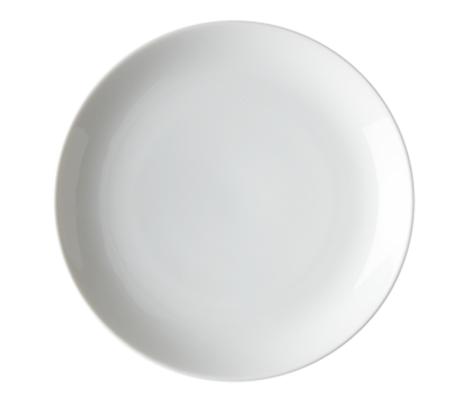 Arcoroc FH286 Salad/Dessert Plate, 8-1/8 in , coupe, Aluminite material, extra strong porcelai