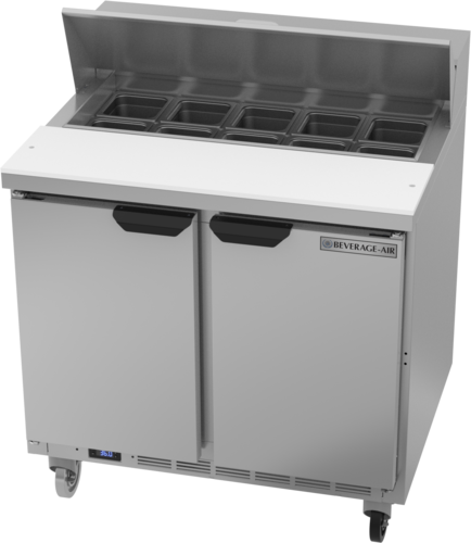 Beverage Air SPE36HC-10 Sandwich Top Refrigerated Counter, two-section, 36 in W, 10.01 cu. ft., (2) door
