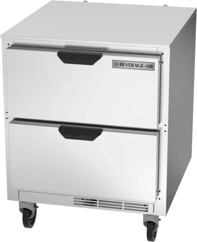 Beverage Air UCRD27AHC-2 Undercounter Refrigerator with Two Drawers and 5.5 Cu. Ft. Capacity