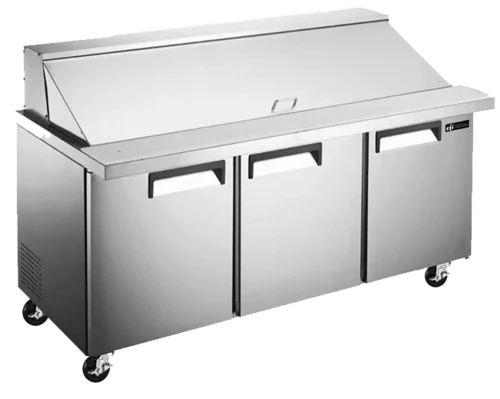 EFI CMDR3-72VCX | Versa C. X-Line | Refrigerated Mega Top Prep Table Two-section