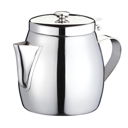Browne 515262 Teapot, 10 oz., stackable, includes strainer, 18/10 stainless steel (cash & carr
