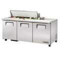 True TSSU-72-12-HC Sandwich/Salad Unit, (12) 1/6 size (4 in D) poly pans, stainless steel insulated