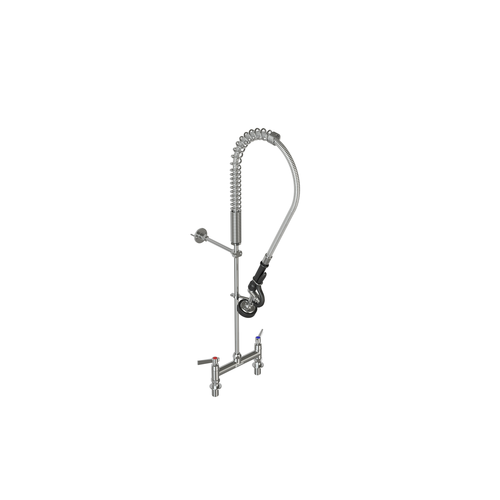 Tarrison TP-PR8DDH Pre-Rinse Faucet Assembly, deck mount, 8 in  centers, double pantry, 44 in  hose