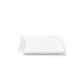 Browne 5630192 Plate, 15.4cm / 6 in , square, wide rim, vitrified high alumina porcelain, white
