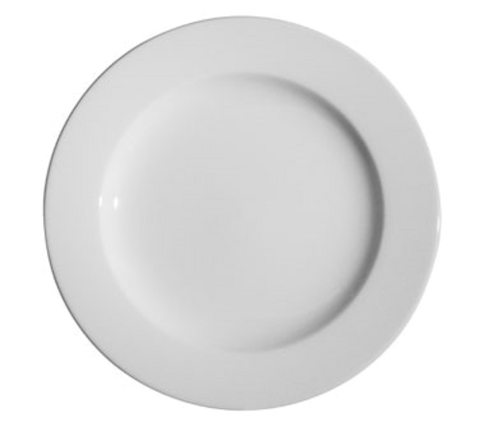 Continental 55CCPWD009 Plate, 8 in , round, wide rim, scratch resistant, oven & microwave safe, dishwas