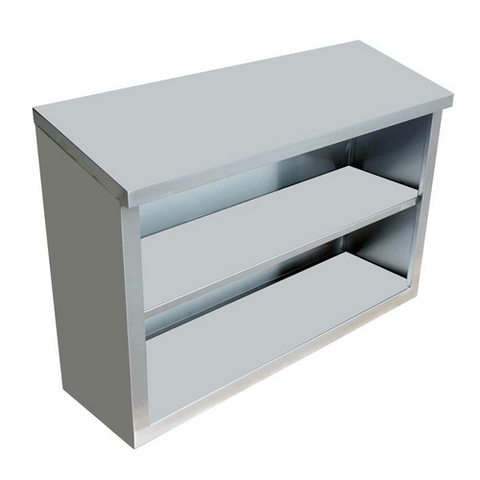 Omcan 46408 (46408) Shelf, wall-mounted, solid, 36 in W x 15 in D x 32-1/2 in H, 360 lb load
