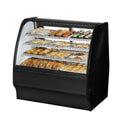 True TGM-DC-48-SC/SC-S-S Glass Merchandiser, dry, non-refrigerated, 48-1/4 in W, with fixed curved glass