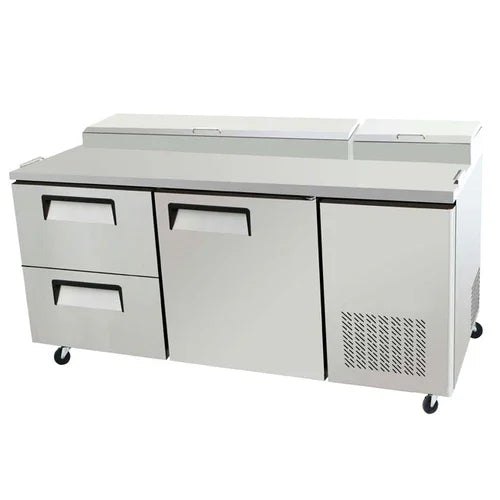 EFI CPDW2-67VC | Versa Chill | Refrigerated Pizza Prep Table Two-Section 20 cu. ft.