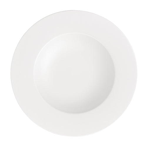 Villeroy Boch 16-3272-2700 Rim Soup Plate, 9-1/2 in , 11-1/4 oz., deep, premium bone porcelain, Stella Hote