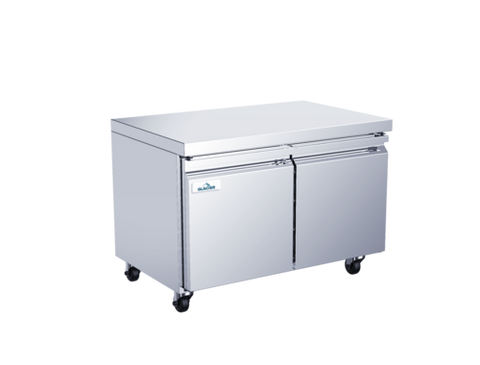 Glacier GUF-48 Glacier Undercounter Freezer, two-section, 48 in W x 31 in D x 36 in H, front br