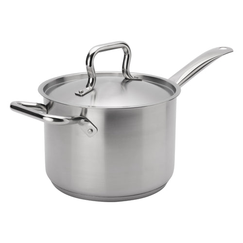 Browne 5734034 Elements Sauce Pan, 4-1/2 qt., 7-9/10 in  dia. x 5-7/10 in H, with self-basting