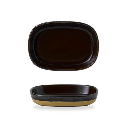 Churchill EMBRET171 Shallow Tray 6-3/4 x 4-5/8 x 1-1/4 Oblong Glazed