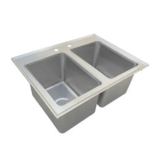 EFI SIHD819-10-2 | Versa Steel | Drop-In Two Compartment Sink, Stainless Steel