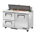 True TSSU-48-12D-2-HC Sandwich/Salad Unit, (12) 1/6 size (4 in D) poly pans, stainless steel insulated